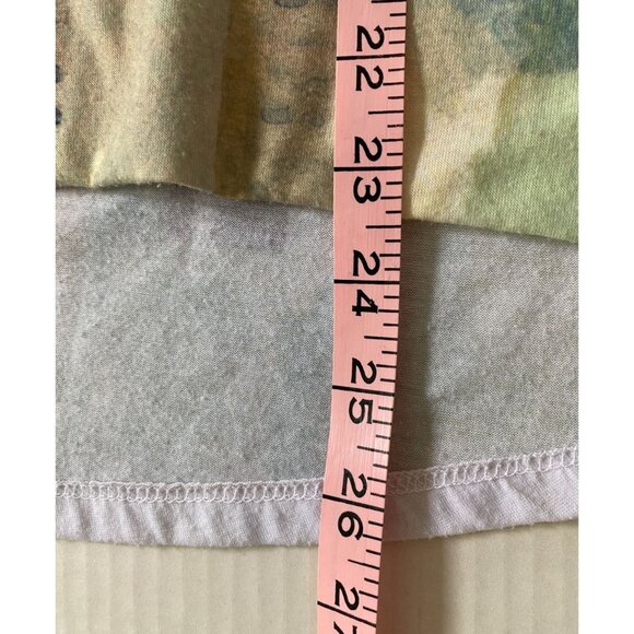 Sunshirt Vintage Womens Palm Tree Print Top XL Tropical Beach, Y2K Island Artsy - Picture 5 of 7